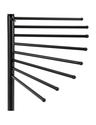Organizador de Bufandas DYRABREST de Hierro Negro 30 Varillas