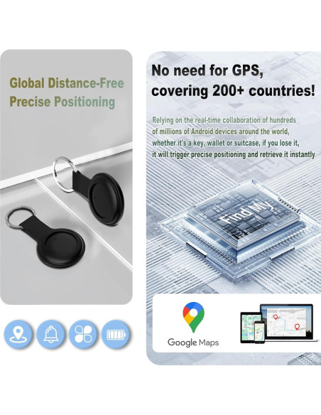 Localizador GPS Jie Wei Xun Ultra Delgado IP66 para Llaves Localizador GPS Jie Wei Xun Ultra Delgado IP66 para Llaves
