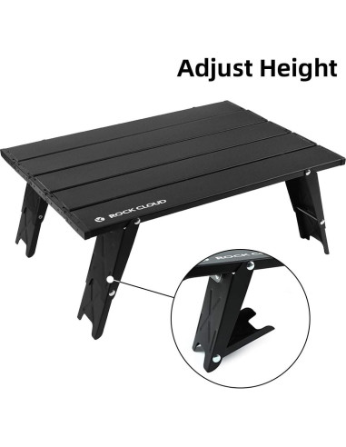 Mesa de Playa Plegable ROCK CLOUD Portátil Ajustable 0.68 kg