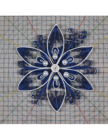 Set Clásico de Quilling JUYA QK10 Azul con Pegamento