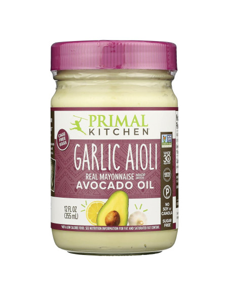 Mayonesa Aioli de Ajo Primal Kitchen 340g - Pack de 6 Mayonesa Aioli de Ajo Primal Kitchen 340g - Pack de 6