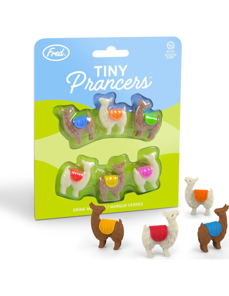 Marcadores de Bebida Llama Tiny Prancers Genuine Fred - Set de 6 Marcadores de Bebida Llama Tiny Prancers Genuine Fred - Set de 6