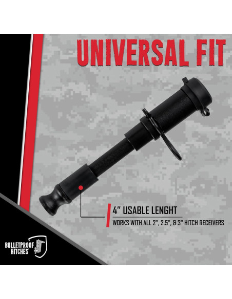 Pasador de bloqueo para enganche de remolque BulletProof 5/8" Pasador de bloqueo para enganche de remolque BulletProof 5/8"