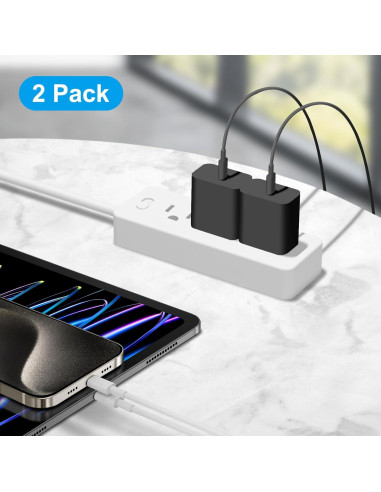 Cargador Rápido USB-C 20W y Cable 3m para iPhone 16/15