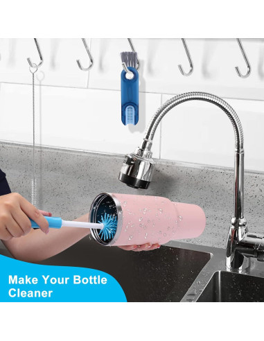 Kit de Cepillos Limpiadores de Botellas XANGNIER - 3 Piezas