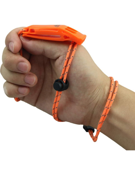 Silbato de Emergencia LuxoGear Naranja con Cordón Ajustable Silbato de Emergencia LuxoGear Naranja con Cordón Ajustable