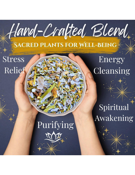 Mezcla de Hierbas para Ahumar Worldly Finds 56.7 g - Salvia, Cedro, Palo Santo Mezcla de Hierbas para Ahumar Worldly Finds 56.7 g - Salvia, Cedro, Palo Santo