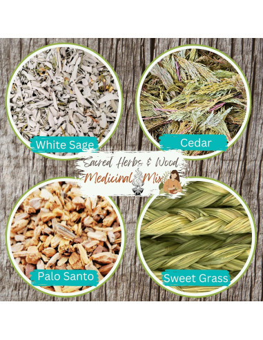 Mezcla de Hierbas para Ahumar Worldly Finds 56.7 g - Salvia, Cedro, Palo Santo