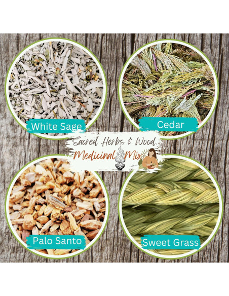 Mezcla de Hierbas para Ahumar Worldly Finds 56.7 g - Salvia, Cedro, Palo Santo Mezcla de Hierbas para Ahumar Worldly Finds 56.7 g - Salvia, Cedro, Palo Santo