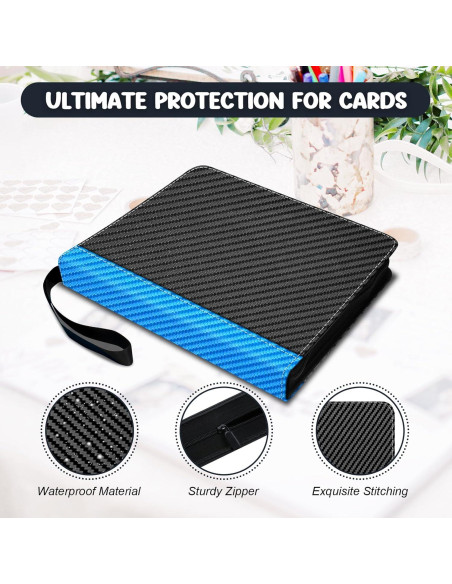 Carpeta de Tarjetas Coleccionables HYMENEX 900 Bolsillos PU Carpeta de Tarjetas Coleccionables HYMENEX 900 Bolsillos PU