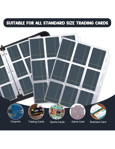 Carpeta de Tarjetas Coleccionables HYMENEX 900 Bolsillos PU