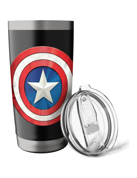 Taza Aislada Marvel Capitán América Acero Inoxidable 591 ml Taza Aislada Marvel Capitán América Acero Inoxidable 591 ml