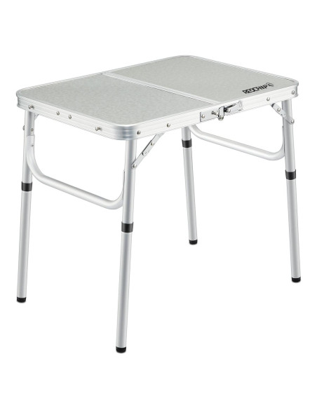 Mesa de Camping REDCAMP Plegable 2 Pies Ajustable Blanca Mesa de Camping REDCAMP Plegable 2 Pies Ajustable Blanca