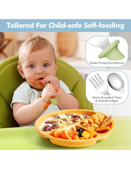Set de Utensilios para Niños DRKIO 6 Piezas Acero Inoxidable Set de Utensilios para Niños DRKIO 6 Piezas Acero Inoxidable