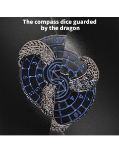 Juego de Dados DND 7 en 1 Metal GU BEI TE con Giroscopio 2