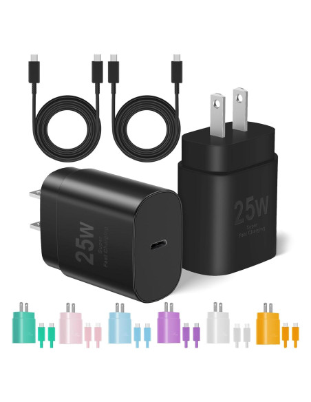 Cargador Rápido USB-C 25W MAILESI + 2 Cables 3.05m y 1.83m Cargador Rápido USB-C 25W MAILESI + 2 Cables 3.05m y 1.83m