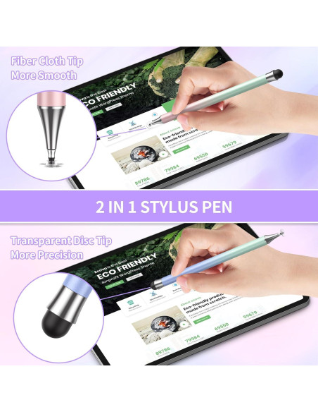 Bolígrafo Stylus 2 en 1 Dilizu para Pantalla Táctil - Negro Bolígrafo Stylus 2 en 1 Dilizu para Pantalla Táctil - Negro