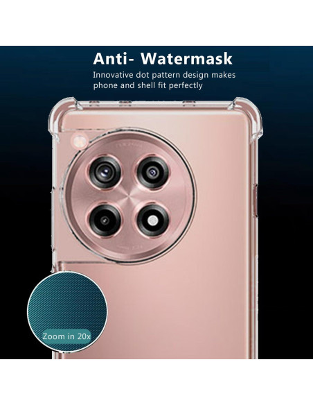 Funda Bumper Zeking para OnePlus 12 5G Transparente TPU Funda Bumper Zeking para OnePlus 12 5G Transparente TPU