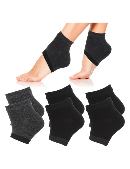 Calcetines Hidratantes para Talones Sibba - 3 Pares Gel Silicona Calcetines Hidratantes para Talones Sibba - 3 Pares Gel Silicona