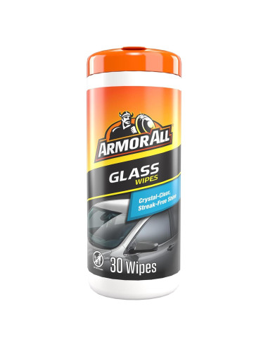 Toallitas Limpiadoras para Cristales Armor All - 30 Unidades