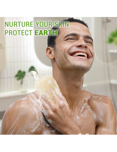 Esponja de Lufa Natural Herbvian - Exfoliante Corporal 4 Piezas