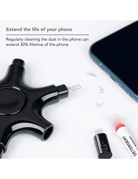 Kit de limpieza multifuncional Tassmpitor para iPhone y Airpods Kit de limpieza multifuncional Tassmpitor para iPhone y Airpods