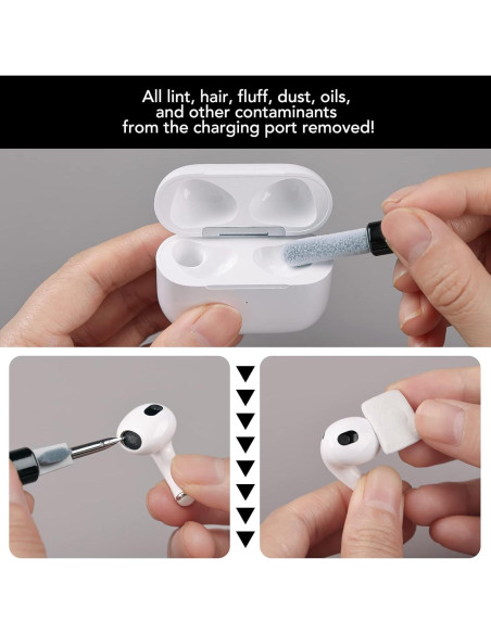 Kit de limpieza multifuncional Tassmpitor para iPhone y Airpods Kit de limpieza multifuncional Tassmpitor para iPhone y Airpods