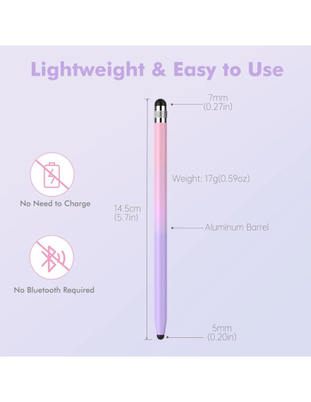 5 Plumas Stylus 2 en 1 STYLUSHOME para Pantallas Táctiles 5 Plumas Stylus 2 en 1 STYLUSHOME para Pantallas Táctiles