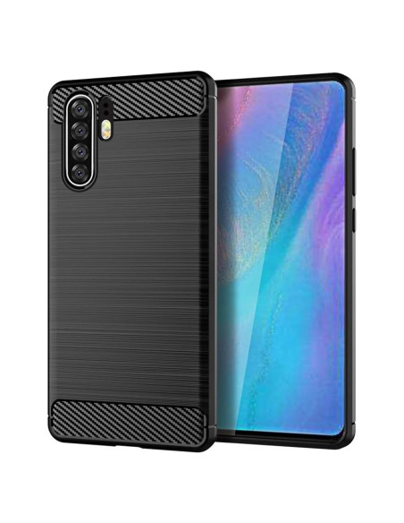 Funda Huawei P30 Pro TPU Carbono Negra Ultra Delgado Funda Huawei P30 Pro TPU Carbono Negra Ultra Delgado