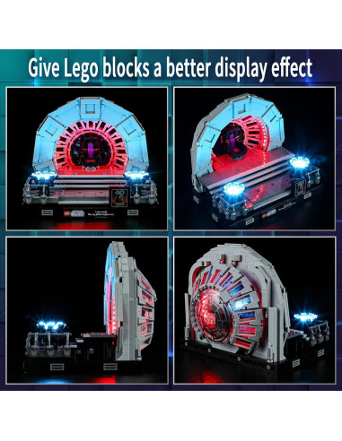 Luz LED Vaodest para Lego 75352 Sala del Trono Star Wars