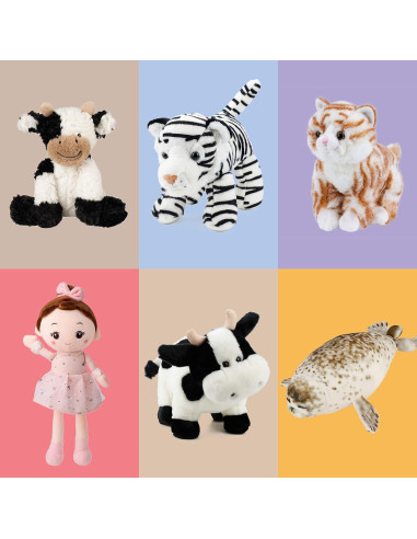 Vaca de Peluche Hopearl 23 cm Suave para Niños