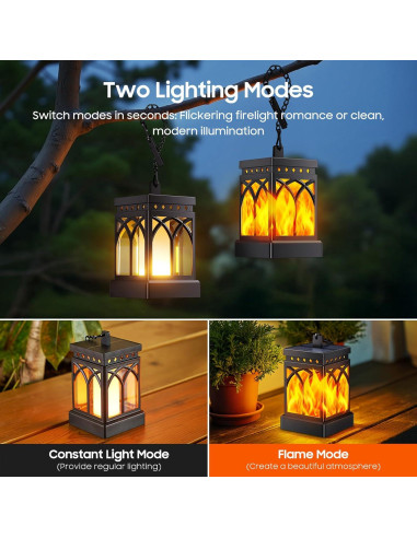 Linternas Solares KOOPER Colgantes Impermeables 2 Paquete