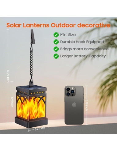 Linternas Solares KOOPER Colgantes Impermeables 2 Paquete