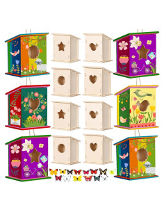 Kit de Casa para Aves de Madera DIY Outus 24 Piezas