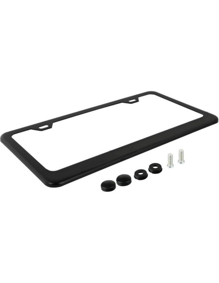 Marco de Placa de Licencia Aluminio Mate Ohuhu 2 Pcs 20x30 cm Marco de Placa de Licencia Aluminio Mate Ohuhu 2 Pcs 20x30 cm
