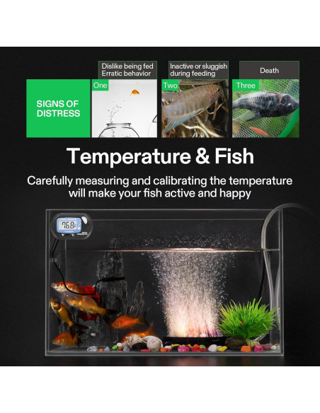 Termómetro Digital LCD VIVOSUN para Acuario 1 Pack - Precisión -50C a +70C Termómetro Digital LCD VIVOSUN para Acuario 1 Pack - Precisión -50C a +70C