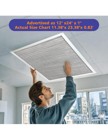 Filtro de Aire Reutilizable Elecoman 40.64x50.8x2.54 cm MERV 8