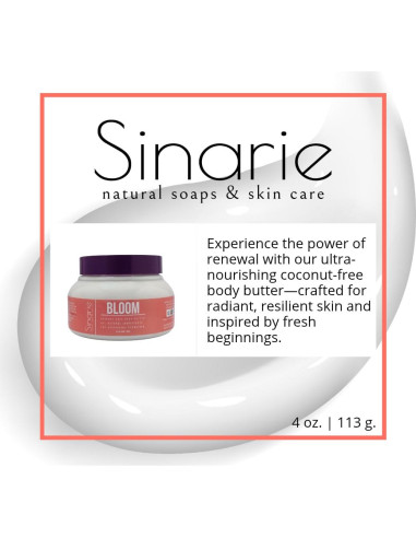 Manteca Corporal Sin Coco Sinarie 248 g Hidratante Piel Sensible