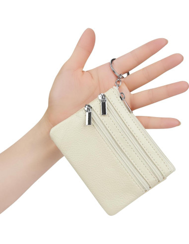 Monedero de Cuero Genuino Cynure para Mujeres 11x9 cm