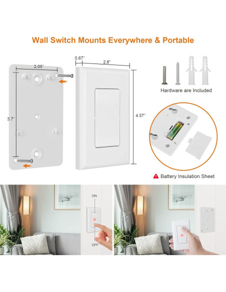Portalámparas Inalámbrico SURAIELEC E26/E27 con Control Remoto Portalámparas Inalámbrico SURAIELEC E26/E27 con Control Remoto