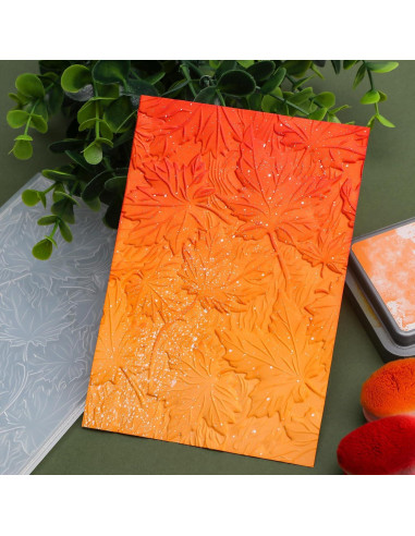 Carpeta de Embossing 3D BAOFALI Otoño 16x11.5cm para Manualidades