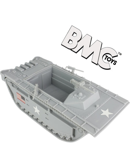Vehículo Anfibio BMC WW2 Amtrac LVT-2 1:32 Gris Vehículo Anfibio BMC WW2 Amtrac LVT-2 1:32 Gris