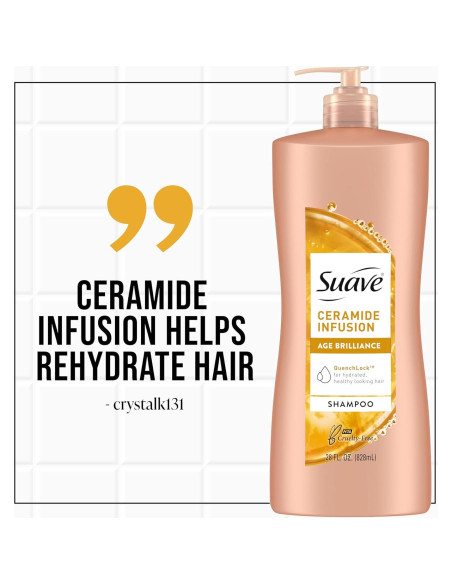 Champú Suave Ceramide Age Brilliance 4x700ml Anti-Frizz Champú Suave Ceramide Age Brilliance 4x700ml Anti-Frizz