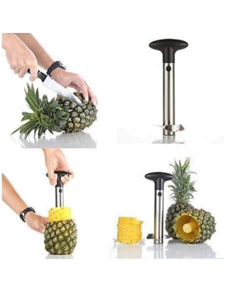 Corador y Cortador de Piña OXO Acero Inoxidable 26 cm Corador y Cortador de Piña OXO Acero Inoxidable 26 cm