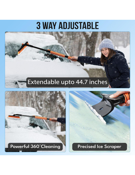 Cepillo de Nieve Extensible EcoNour 113.5 cm para SUV Cepillo de Nieve Extensible EcoNour 113.5 cm para SUV