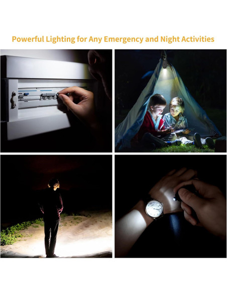 Paquete de 10 Linternas de Llavero RISEMART LED 14 Lúmenes Paquete de 10 Linternas de Llavero RISEMART LED 14 Lúmenes