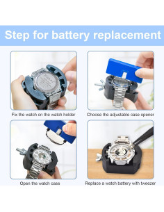 Kit de Herramientas EasyTime para Reemplazo de Batería de Reloj 2