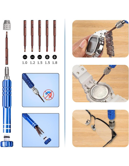Kit de Herramientas EasyTime para Reemplazo de Batería de Reloj Kit de Herramientas EasyTime para Reemplazo de Batería de Reloj
