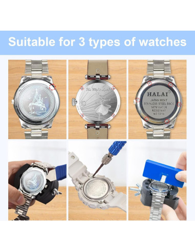 Kit de Herramientas EasyTime para Reemplazo de Batería de Reloj
