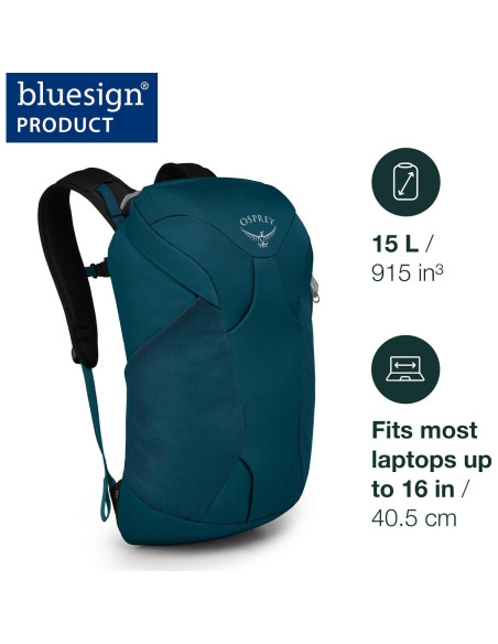Mochila de viaje Osprey Farpoint 15L Unisex Rojo Zircon Mochila de viaje Osprey Farpoint 15L Unisex Rojo Zircon